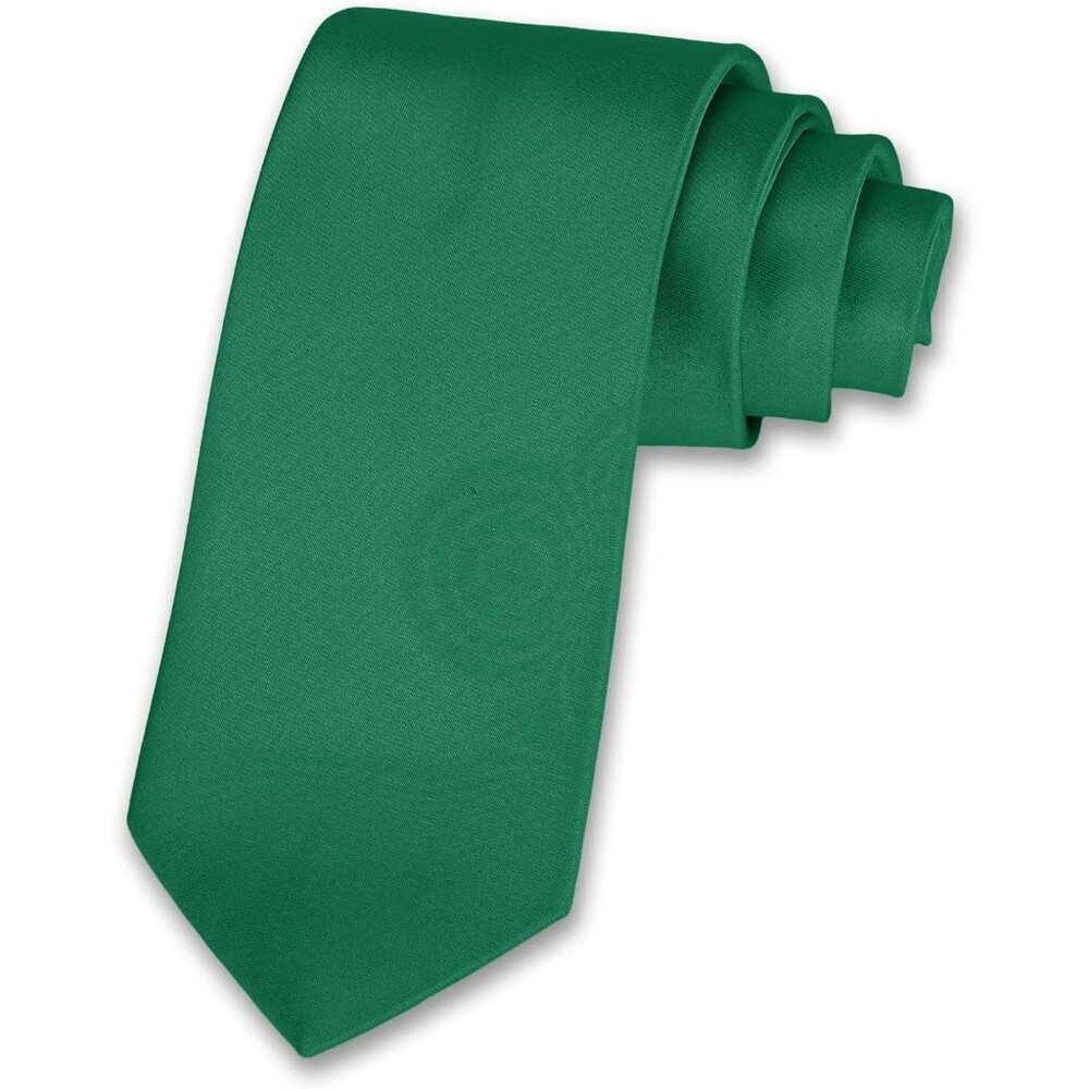 Men's Dark Green Solid Color 8 Cm (3.15in) Polyester Formal Neck Ties